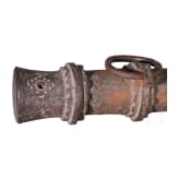 A North Italian wrought iron light canon barrel, 15th century