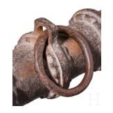 A North Italian wrought iron light canon barrel, 15th century
