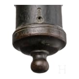 Miniature mortar made of dark brass, Strasbourg, dated 1788