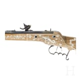 A modern German reproduction of a wheellock-rifle in the Saxon style of circa 1600, circa 2020