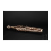 A German Victorian double-barrelled wheelock pistol, in the style of circa 1610