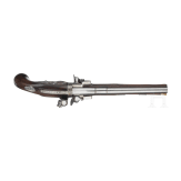 A fine over-and-under turning flintlock pistol by Desellier, Li&egrave;ge, circa 1690/1700