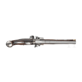 A fine over-and-under turning flintlock pistol by Desellier, Li&egrave;ge, circa 1690/1700