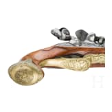 A fine flintlock pistol from a German princely armoury, circa 1760