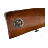 A heavy percussion target rifle, Julius Will in Zella, circa 1840