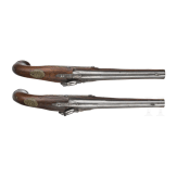 A pair of French percussion pistols, circa 1760