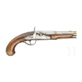 A French converted percussion pistol, circa 1780