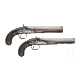 A pair of percussion pistols by Ketland & Co. in London, circa 1810