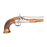 A French converted percussion pistol, circa 1820