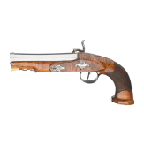 A French converted percussion pistol, circa 1820