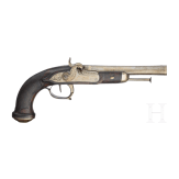 A pair of percussion pistols, Li&egrave;ge, circa 1830