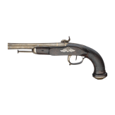 A pair of percussion pistols, Li&egrave;ge, circa 1830
