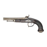 A pair of percussion pistols, Li&egrave;ge, circa 1830