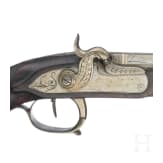 A pair of percussion pistols, Li&egrave;ge, circa 1830