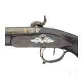 A pair of percussion pistols, Li&egrave;ge, circa 1830