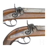 A pair of percussion pistols, France, ca. 1840