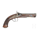 A German percussion pistol by Kuchenreuter(?), circa 1840