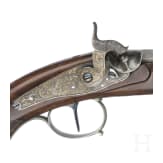A German percussion pistol by Kuchenreuter(?), circa 1840