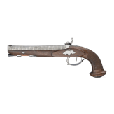 A German percussion pistol by Chevallier in Celle, circa 1840
