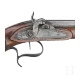 A pair of percussion pistols, G. Pistor, Schmalkalden, circa 1840