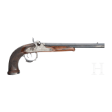 A pair of German percussion target pistols, Jacob Musich, circa 1840