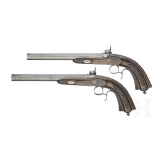 A pair of cased percussion-pistols by Gastine Renette, Paris, circa 1840/50