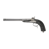 A cased pair of fine ebony stocked percussion pistols by Anton Krebs of Vienna, circa 1860