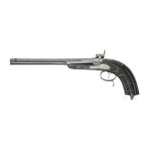 A cased pair of fine ebony stocked percussion pistols by Anton Krebs of Vienna, circa 1860