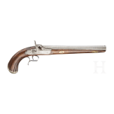 An Italian percussion pistol, circa 1850