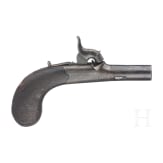 A pair of percussion pocket pistols in a box, Smith, Sheffield, circa 1850
