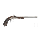 A cased pair of percussion pistols belonging to Honor&eacute; Charles Baston de La Riboisi&egrave;re, Gastinne Renette &agrave; Paris, circa 1850