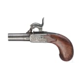 A pair of small percussion pocket pistols, Li&eacute;ge, circa 1850