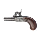 A pair of small percussion pocket pistols, Li&eacute;ge, circa 1850