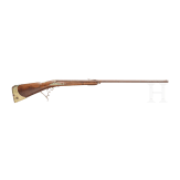 An German air rifle with a butt stock reservoir, alte 18th century