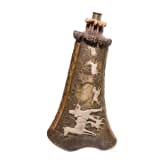 Finely engraved powder horn, German, circa 1850