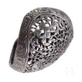 A pierced buttcap of an Italian flintlock pistol, ca. 1680