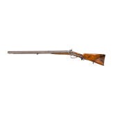 A cased side-by-side percussion combination shotgun by Lebeda of Prague
