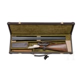 A cased Gunmark Viscount side-by-side shotgun