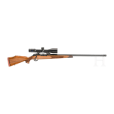 A Weatherby Mark V, with Zeiss scope