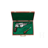 A factory-engraved, cased Bergmann Mod. 1896 No. 3