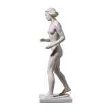 A biscuit porcelain figure of a nude walking woman, Ottmar Obermaier, 1931 (design), Rosenthal, Kunstabteilung Selb, 1944 (finish)