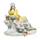 A Chinoiserie porcelain figure, Frankenthal or Volkstedt, circa 1900