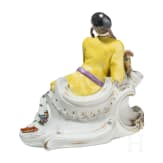 A Chinoiserie porcelain figure, Frankenthal or Volkstedt, circa 1900