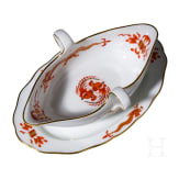63 porcelain pieces "Red Dragon", Meissen, 2nd half of the 20th century