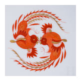 63 porcelain pieces "Red Dragon", Meissen, 2nd half of the 20th century
