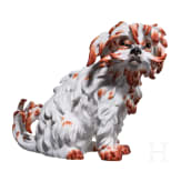 A large Bolognese dog, Johann Joachim Kaendler, circa 1760 (design), Meissen, 20th century (finish)