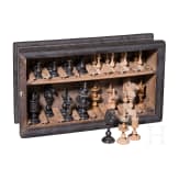 A set of German chess pieces, circa 1800