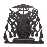 An Austrian iron attachment with a coat of arms of a cardinal, late 17th/18th century