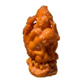 A figural amber carving showing a mother with her child