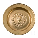A Nuremberg brass alms dish with Cicero motive, 16th century
